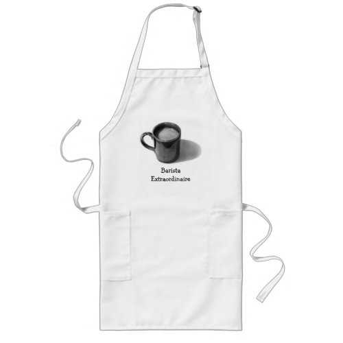 BARISTA EXTRAORDINAIRE COFFEE MUG REALISM ART LONG APRON