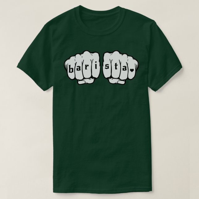 Barista fists 5 T-Shirt (Design Front)