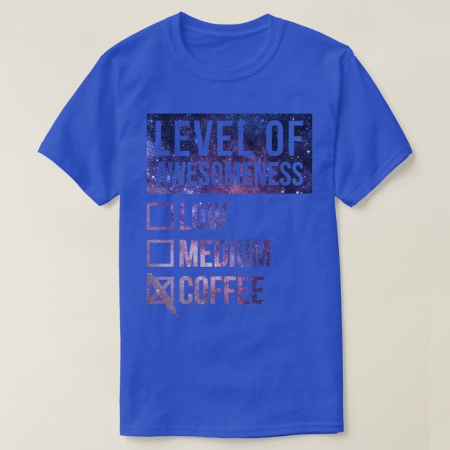 Barista Funny Art Level Of Coffee 3 T-Shirt (Design Front)