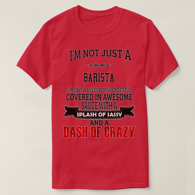 Barista Gift Present For Men Women 1 T-Shirt (Design Front)