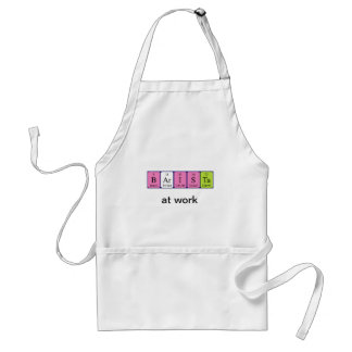 Barista periodic table name apron