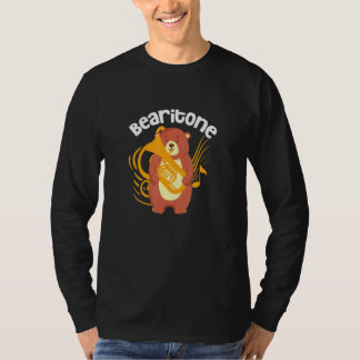 Baritone Bear Bearitone Baritone Euphonium Player T-Shirt