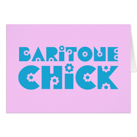 Baritone Chick Cards (Front Horizontal)