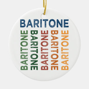 Baritone Colorful Ceramic Ornament
