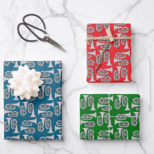 Baritone Crosshatch Wrapping Paper Sheets