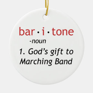 Baritone Definition Ceramic Ornament