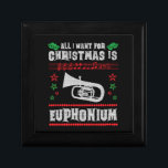 Baritone Euphonium Ugly Christmas Sweater Style Gift Box<br><div class="desc">Baritone Euphonium Ugly Christmas Sweater Style</div>