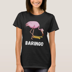 Baritone Flamingo Saxophonist Euphonium Saxophone  T-Shirt