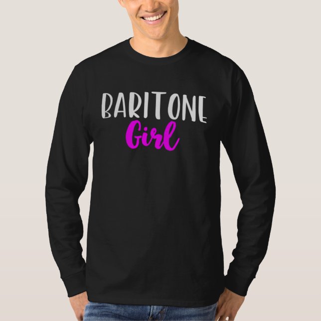 Baritone Girl Player Women  Cute T-Shirt (Front)