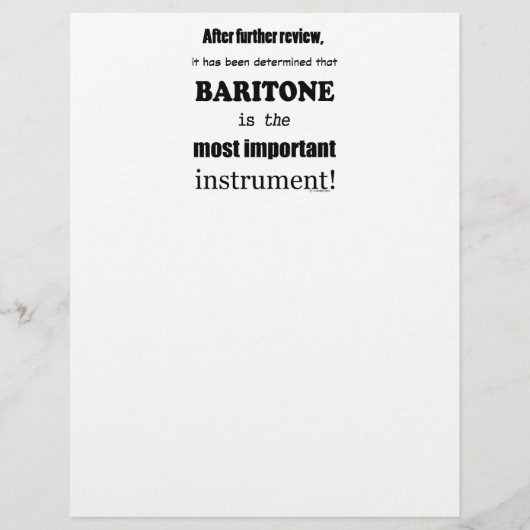 Baritone Most Important Instrument (Front)