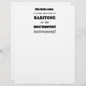 Baritone Most Important Instrument (Front/Back)