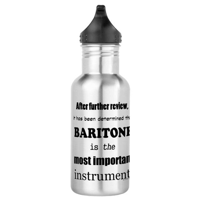 Baritone Most Important Instrument Stainless Steel Water Bottle (Right)