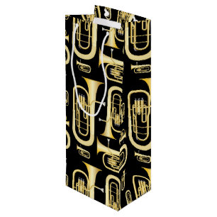 Baritone Musician Band Teacher Wine Gift Bag