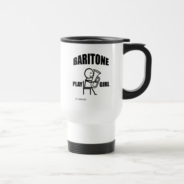 Baritone Play Girl Travel Mug (Right)