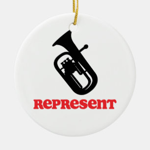 Baritone Represent Ceramic Ornament