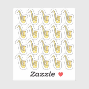 Baritone Saxaphone Jazz Musician Bujo Planner Sticker