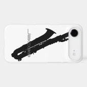 Baritone Saxophone Customizable Case-Mate iPhone Case (Back (Horizontal))