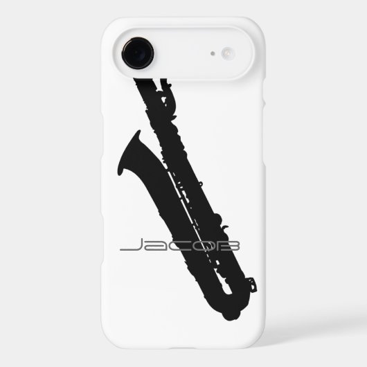 Baritone Saxophone Customizable Case-Mate iPhone Case (Back)