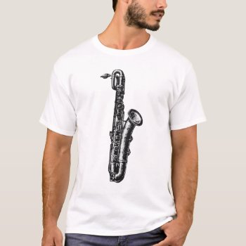 Baritone Saxophone T-shirt by Kinder_Kleider at Zazzle
