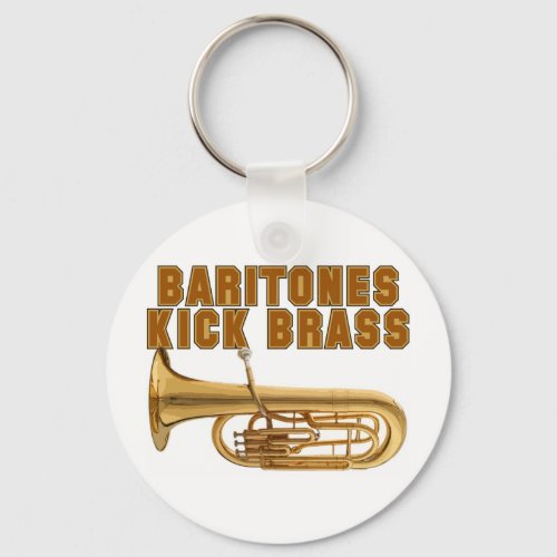 Baritones Kick Brass Keychain
