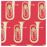 Baritones Music Musician Room Decor Red Fabric