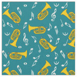 Baritones Music Notes Fabric
