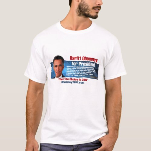 Baritt Obomney for President 2012 Official T_Shirt