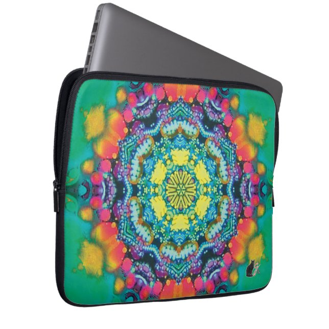 Barium Kaleidoscope Laptop Sleeve (Front Right)