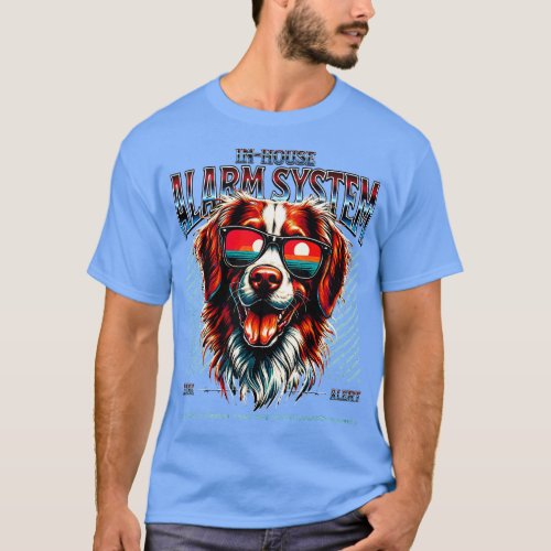 Bark AlertBrittany Dog T_Shirt