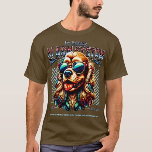 Bark AlertCocker Spaniel Dog T_Shirt