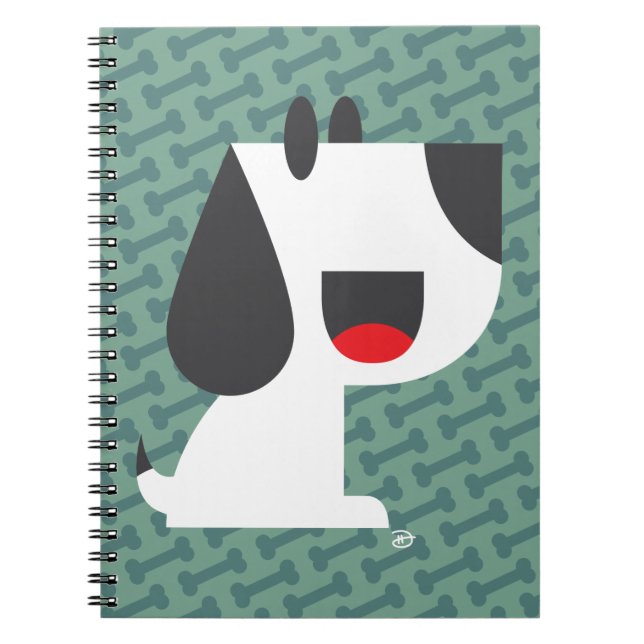 Bark Bark (Green) - Notebook (Front)