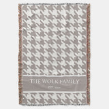 Bark + Beige Houndstooth Family