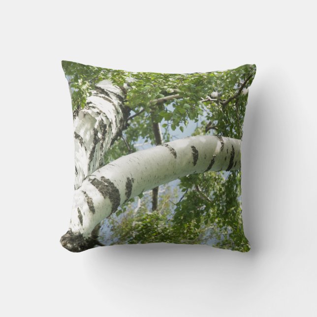 BARK BIRCH THROW PILLOW (Front)