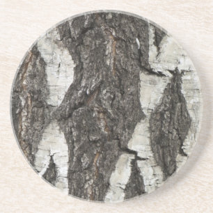 Bark Birch Wood Drink Coaster