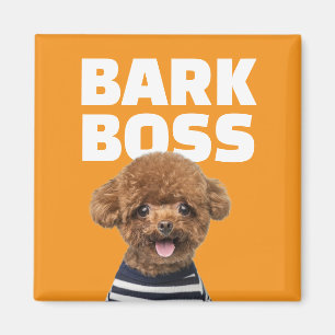 Bark Boss Custom Dog Photo Personalized Gift Magnet