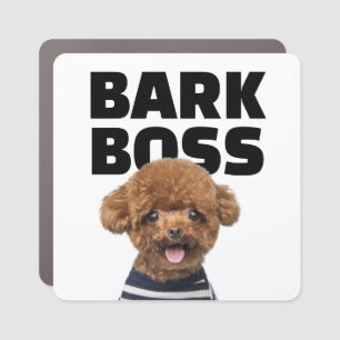 Bark Boss Dog Photo Custom Pet Car Magnet