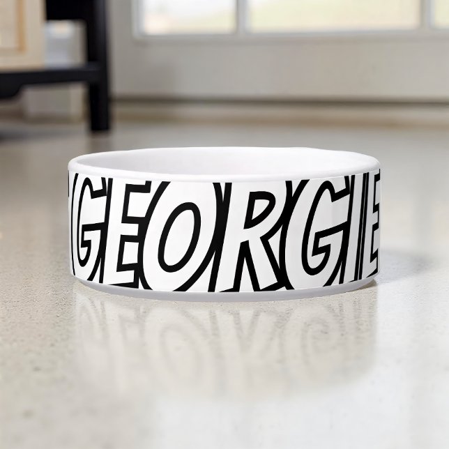 Bark Boss Pet Dog Modern Cool Simple Funny Bowl (Creator Uploaded)