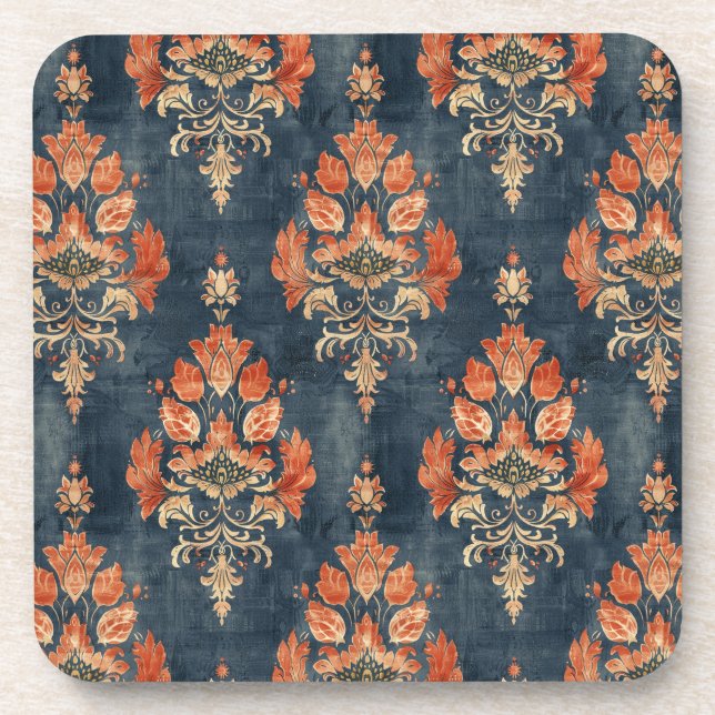 Bark Cloth Textile Pattern (1940s) Beverage Coaster (Front)