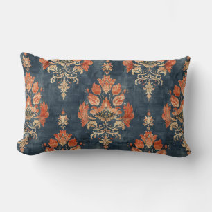 Bark Cloth Textile Pattern (1940s) Lumbar Pillow