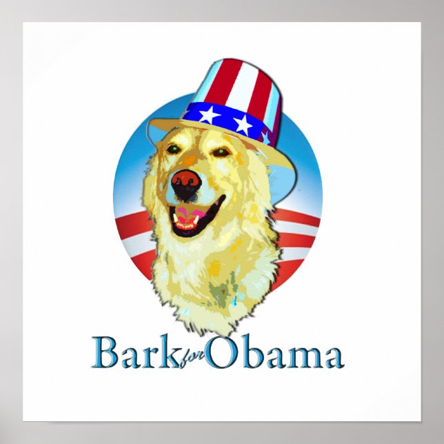 Bark for Obama poster (Front)