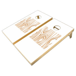 Bark Nature Wood Cornhole Set