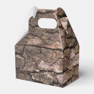 Bark of plane tree favor boxes