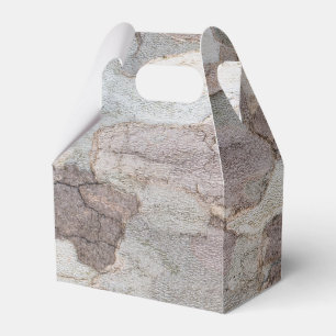 Bark of plane tree favor boxes