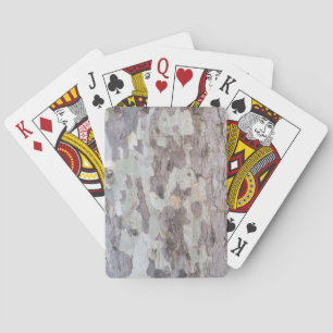 Bark of plane tree poker cards