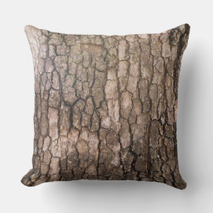 Bark of plane tree throw pillow