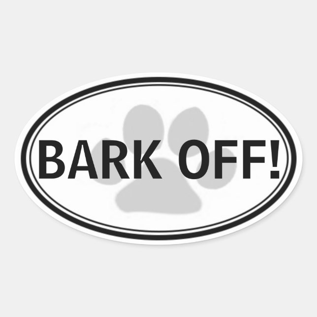 BARK OFF! Sticker (Front)