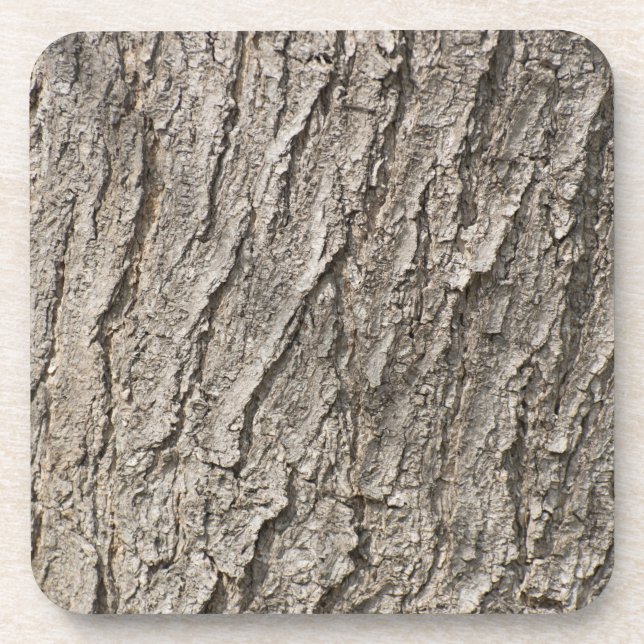 Bark pattern beverage coaster (Front)
