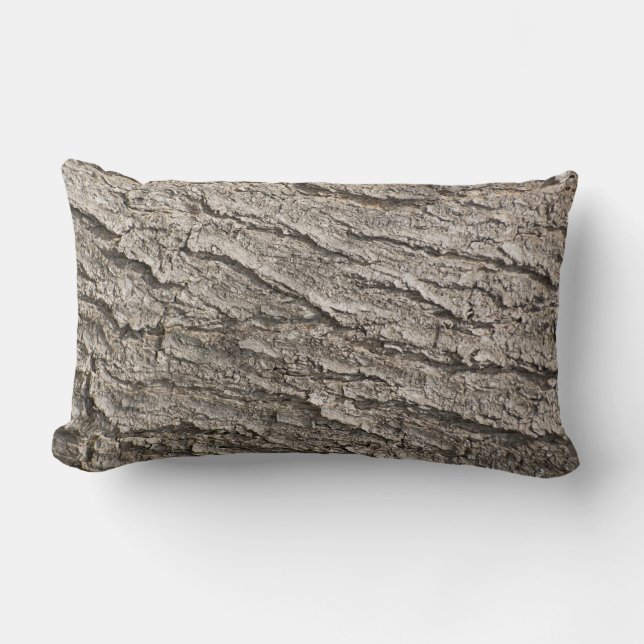 Bark pattern lumbar pillow (Front)