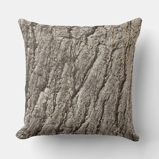 Bark pattern throw pillow (Front)