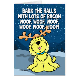 Bark The Halls Card